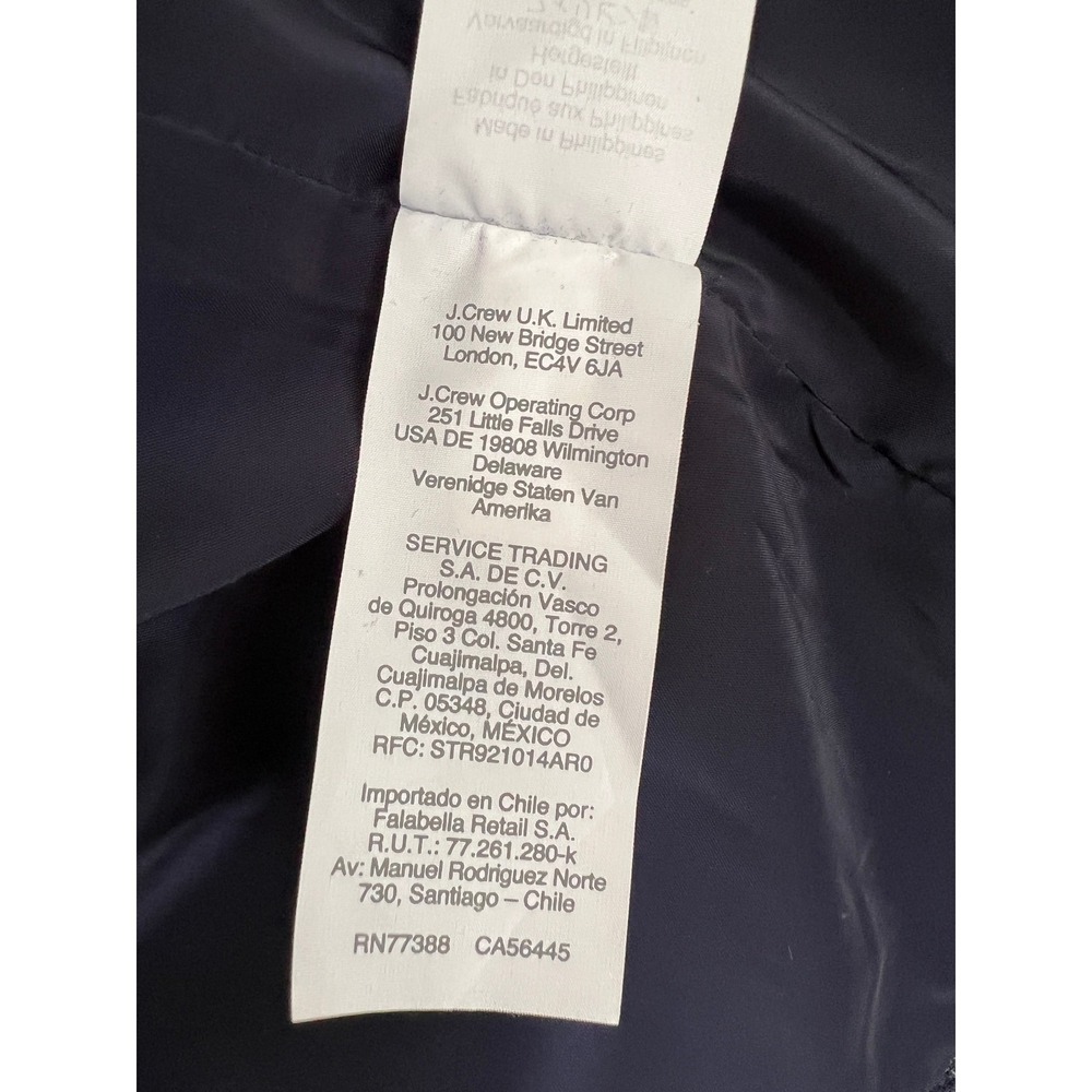 J.Crew Blazer Women Blue Herringbone British Moon Wool Gold Button Old Money 18 - Picture 10 of 13